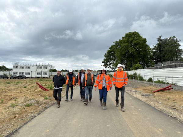 L'équipe CSPS de l'agence de Guyancourt découvre le chantier à Plaisir