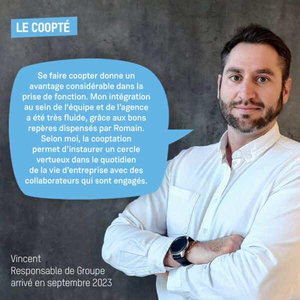 Vincent, le coopté qui a rejoint BTP Consultants en septembre 2023